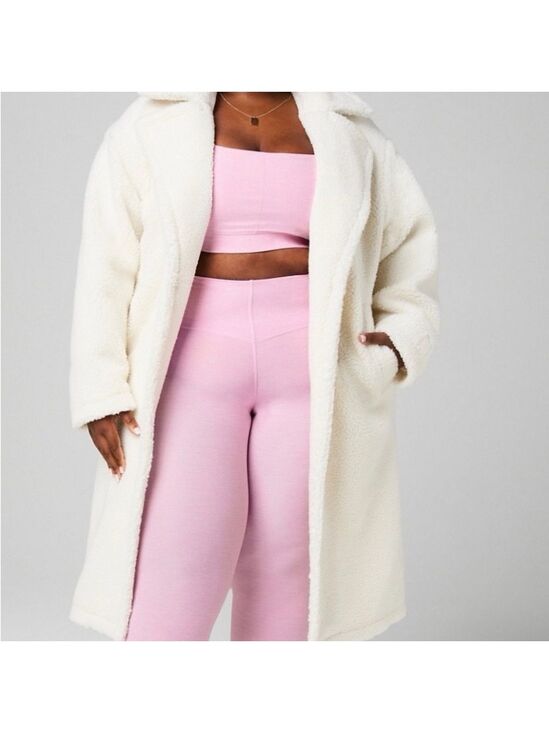 Fabletics Jackets & Blazers - Fabletics Women's Ivory Plush Teddy Coat NWT